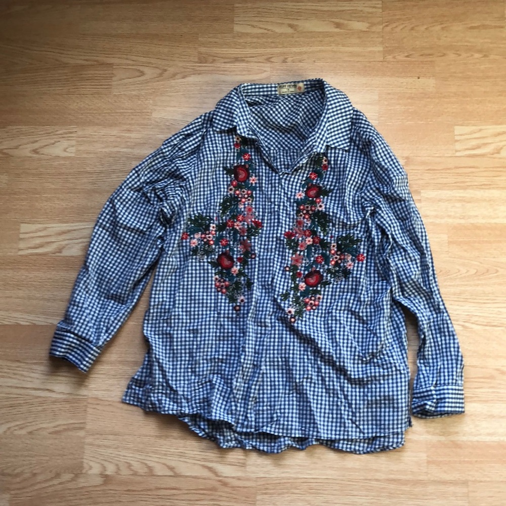 Plaid button up